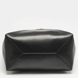Loewe Black/Brown Leather Puzzle Fold Tote