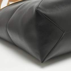 Loewe Black/Brown Leather Puzzle Fold Tote