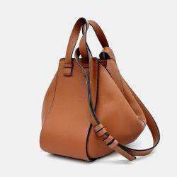 Loewe Brown Leather Hammock Bag Small