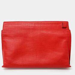 Loewe Red Leather Clutch bag