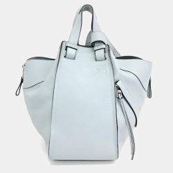 Loewe Blue Leather Hammock Bag Medium