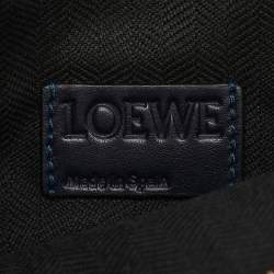 Loewe Navy Blue Leather Repeat Anagram T Pouch Crossbody Bag