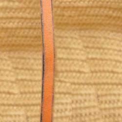 Loewe Brown Small Raffia Elephant Basket Bag