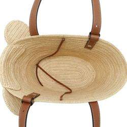 Loewe Brown Small Raffia Elephant Basket Bag