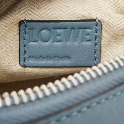 Loewe Light Blue Leather Small Puzzle Shoulder Bag