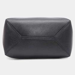 Loewe Puzzle Fold Tote Black Leather Size Medium
