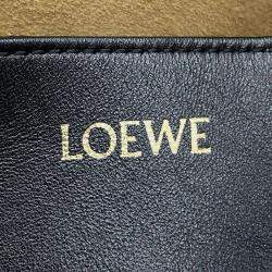 Loewe Puzzle Fold Tote Black Leather Size Medium