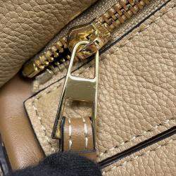 Loewe Puzzle Bag Beige Calf Leather Size Small