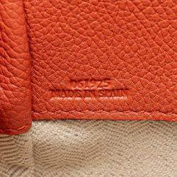 Loewe Orange Small Leather Hammock Satchel