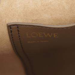 Loewe Pebble Medium Brown Leather Bucket Bag 