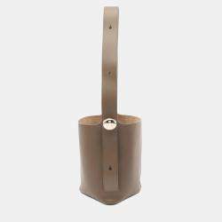 Loewe Pebble Medium Brown Leather Bucket Bag 