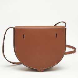 Loewe Brown Leather Heel Duo Convertible Belt Bag