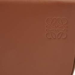 Loewe Brown Leather Heel Duo Convertible Belt Bag