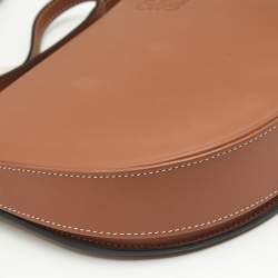 Loewe Brown Leather Heel Duo Convertible Belt Bag