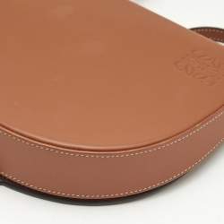 Loewe Brown Leather Heel Duo Convertible Belt Bag