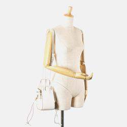 Loewe White Mini Grained Calfskin Hammock Bag