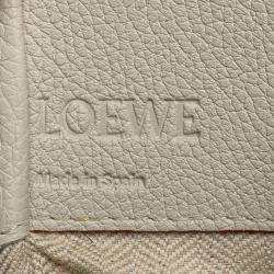 Loewe White Mini Grained Calfskin Hammock Bag