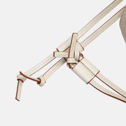 Loewe White Mini Grained Calfskin Hammock Bag