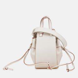 Loewe White Mini Grained Calfskin Hammock Bag