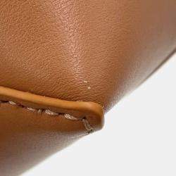 Loewe Puzzlefold Pouch Warm Dessert Shiny Nava Calf Leather
