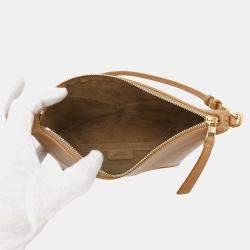 Loewe Puzzlefold Pouch Warm Dessert Shiny Nava Calf Leather
