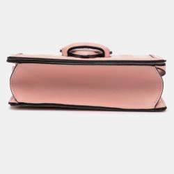 Loewe Pink Small Leather Gingham Barcelona Crossbody Shoulder Bag