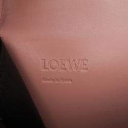 Loewe Pink Small Leather Gingham Barcelona Crossbody Shoulder Bag