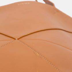 Loewe Brown Medium Shiny Calfskin Puzzle Fold Tote