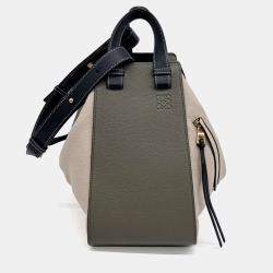 Loewe Beige Brown Leather Hammock Bag Medium