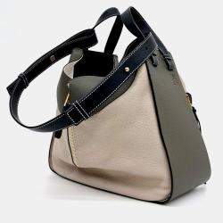 Loewe Beige Brown Leather Hammock Bag Medium