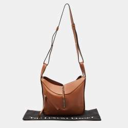 Loewe Brown Leather Small Hammock Shoulder Bag