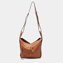 Loewe Brown Leather Small Hammock Shoulder Bag
