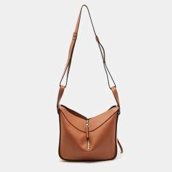 Loewe Brown Leather Small Hammock Shoulder Bag