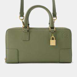 Loewe Amazona Green Leather Shoulder Bag
