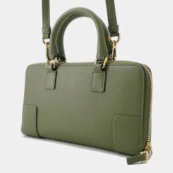 Loewe Amazona Green Leather Shoulder Bag