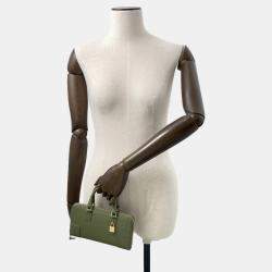 Loewe Amazona Green Leather Shoulder Bag