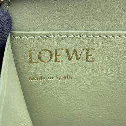 Loewe Amazona Green Leather Shoulder Bag