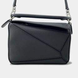 Loewe Puzzle Bag Black Leather Size Mini