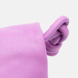 Loewe Purple Shiny Calfskin Paseo Satchel