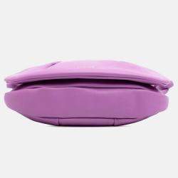 Loewe Purple Shiny Calfskin Paseo Satchel