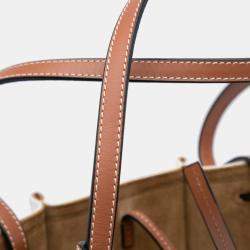 Loewe White Paulas Ibiza Denim Shell Basket Tote