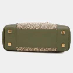 Loewe Amazonas Green Canvas Leather Size 28