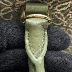 Loewe Amazonas Green Canvas Leather Size 28