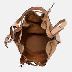 Loewe Balloon 2Way Handbag Brown Leather Size Medium