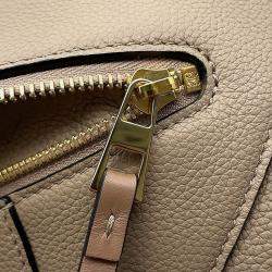 Loewe Hammock Compact Beige/Brown Leather Hand Bag