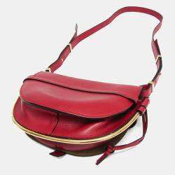 Pre Owned Loewe Gate Red Leather Shoulder Bag