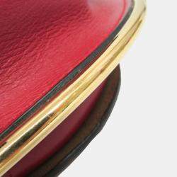 Pre Owned Loewe Gate Red Leather Shoulder Bag