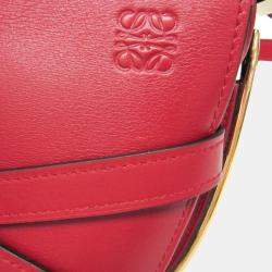 Pre Owned Loewe Gate Red Leather Shoulder Bag