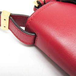 Pre Owned Loewe Gate Red Leather Shoulder Bag