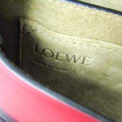 Pre Owned Loewe Gate Red Leather Shoulder Bag